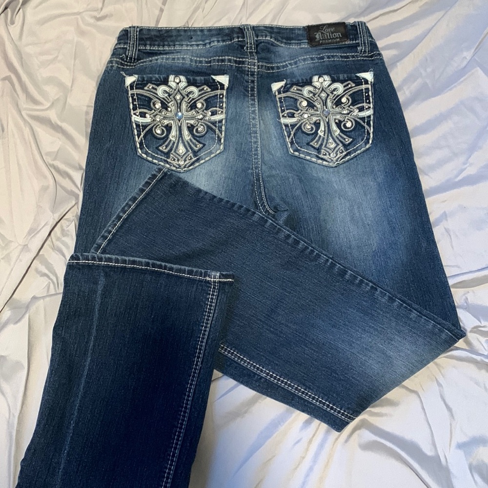 Love Nation Premium Pants with bling and design on back pockets